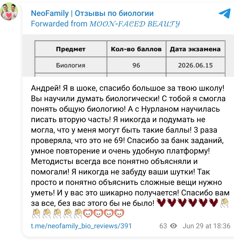 Отзыв ученика