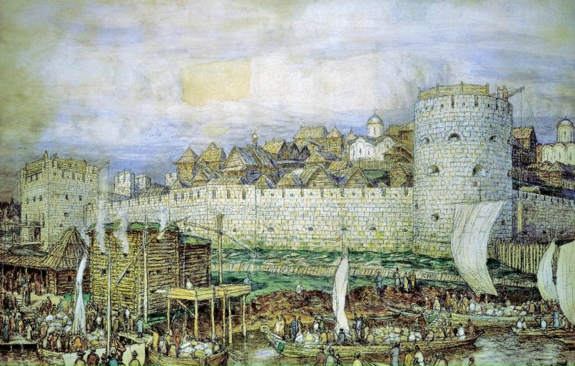 «Московский Кремль при Дмитрии Донском», А. Васнецов