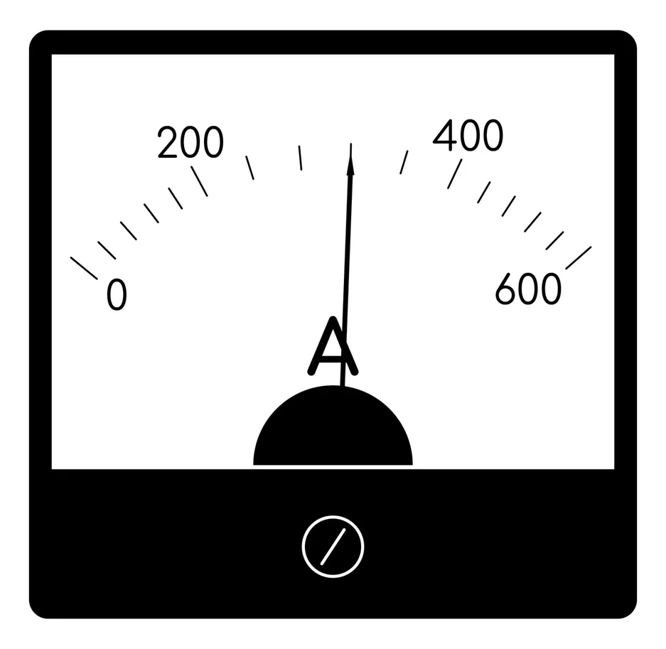 Задание №41439: Определите показания амперметра (см. рис.), если ...