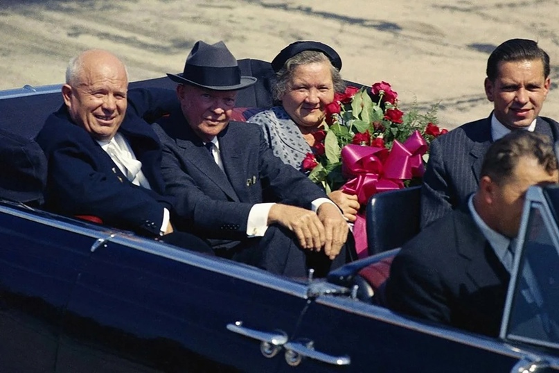 Никита Хрущёв и Дуайт Эйзенхауэр (президент США), 1959 год