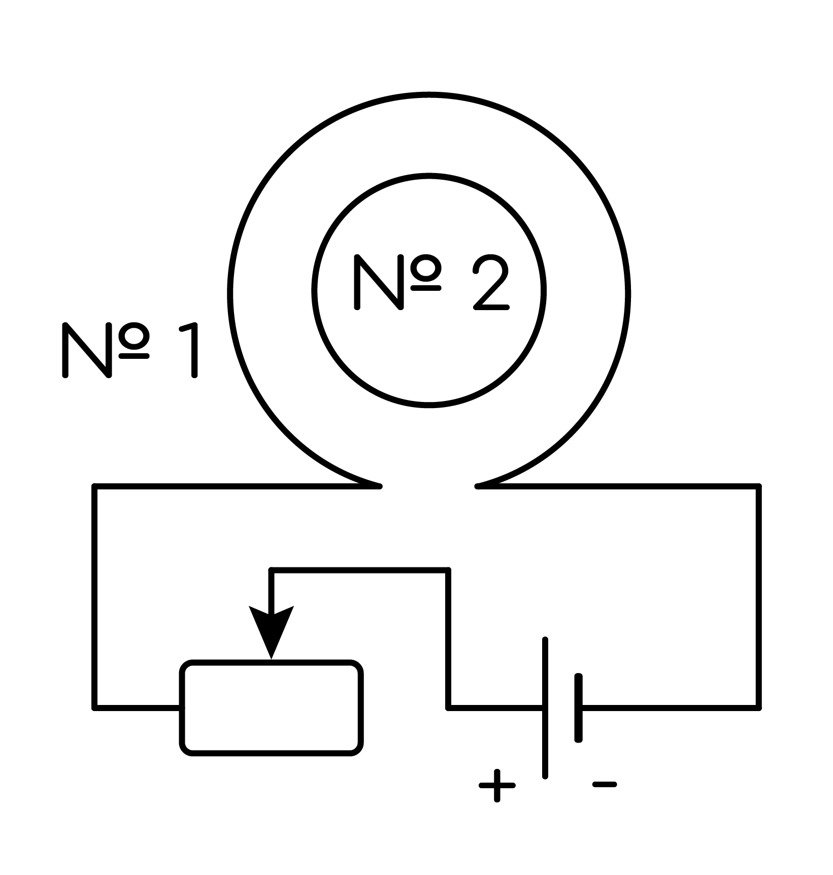 Задание №23775: Катушка №1 включена в электрическую цепь, состоящую из ...