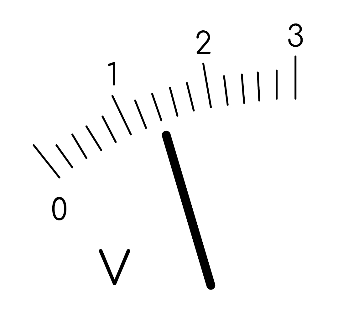 Задание №41878: Определите показания вольтметра (см. рис.), если ...