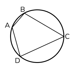 Четырёхугольник ABCD, вписанный в окружность