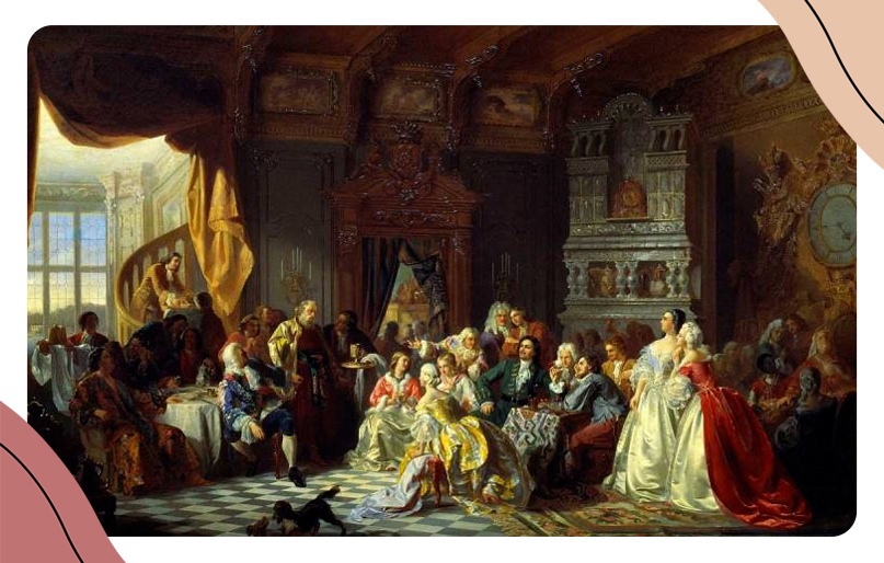 Ассамблея при Петре I. С. Хлебовский