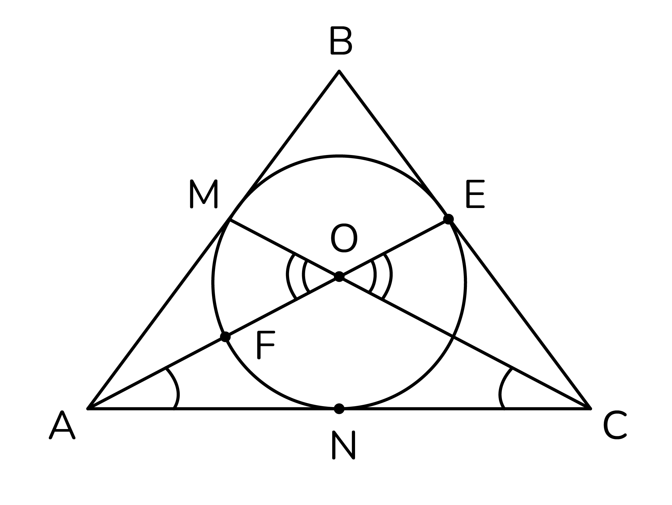Задание №47662: В остроугольный треугольник ABC вписана окружность с ...