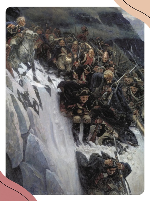 Переход Суворова через Альпы. В. Суриков