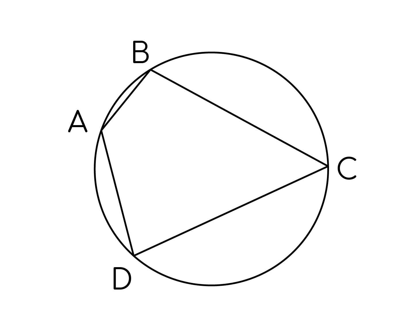 Задание №5820: Стороны AB,BC,CD,DA четырехугольника ABCD стягивают дуги  описанной окружности, градусные величины которых равны соответственно 43 ,  118 , 121 , 78 . Найдите угол ABC. Ответ дайте в градусах. — NeoFamily