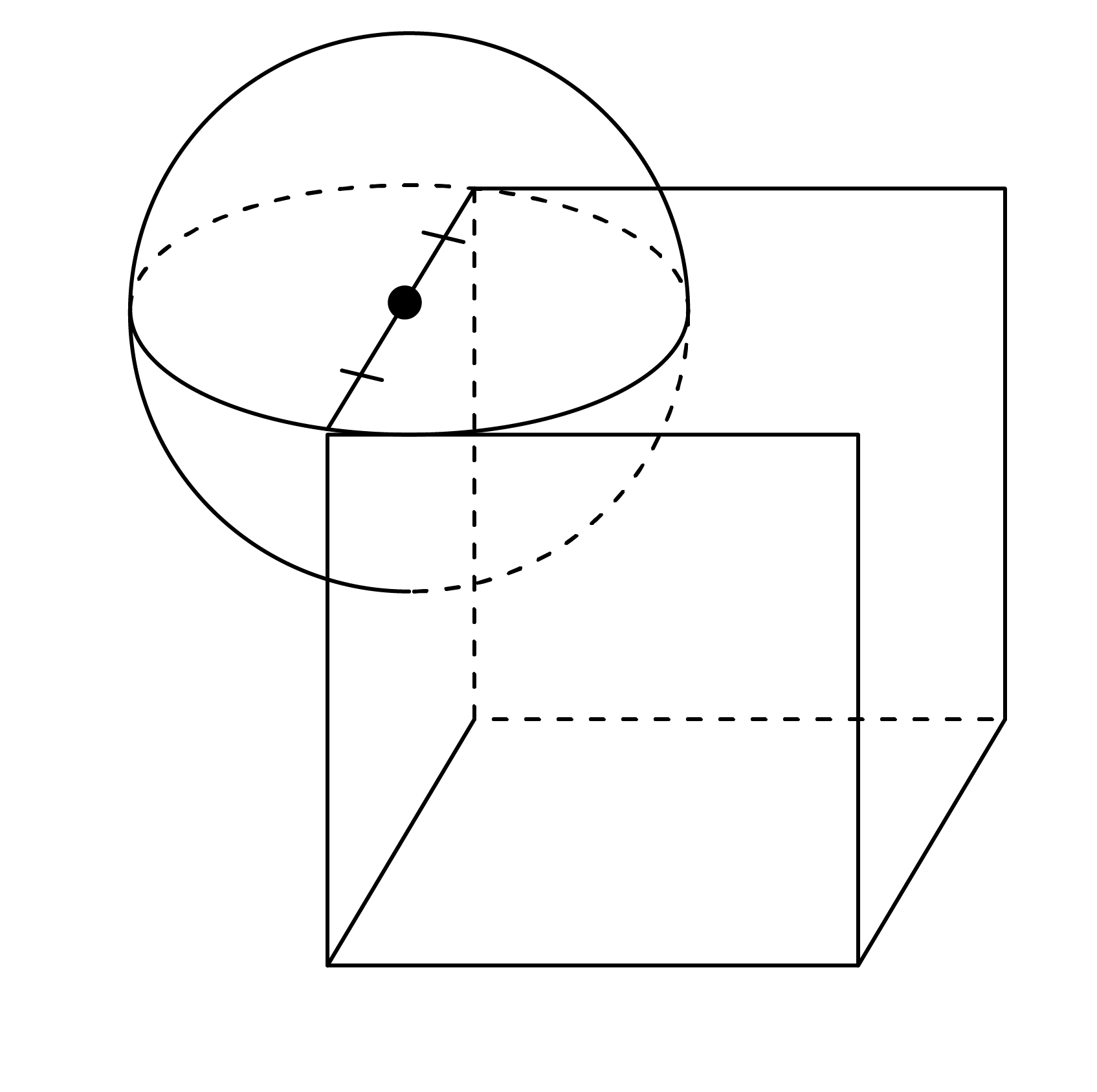 Задание №17100: Середина ребра куба со стороной 1,9 является центром ...