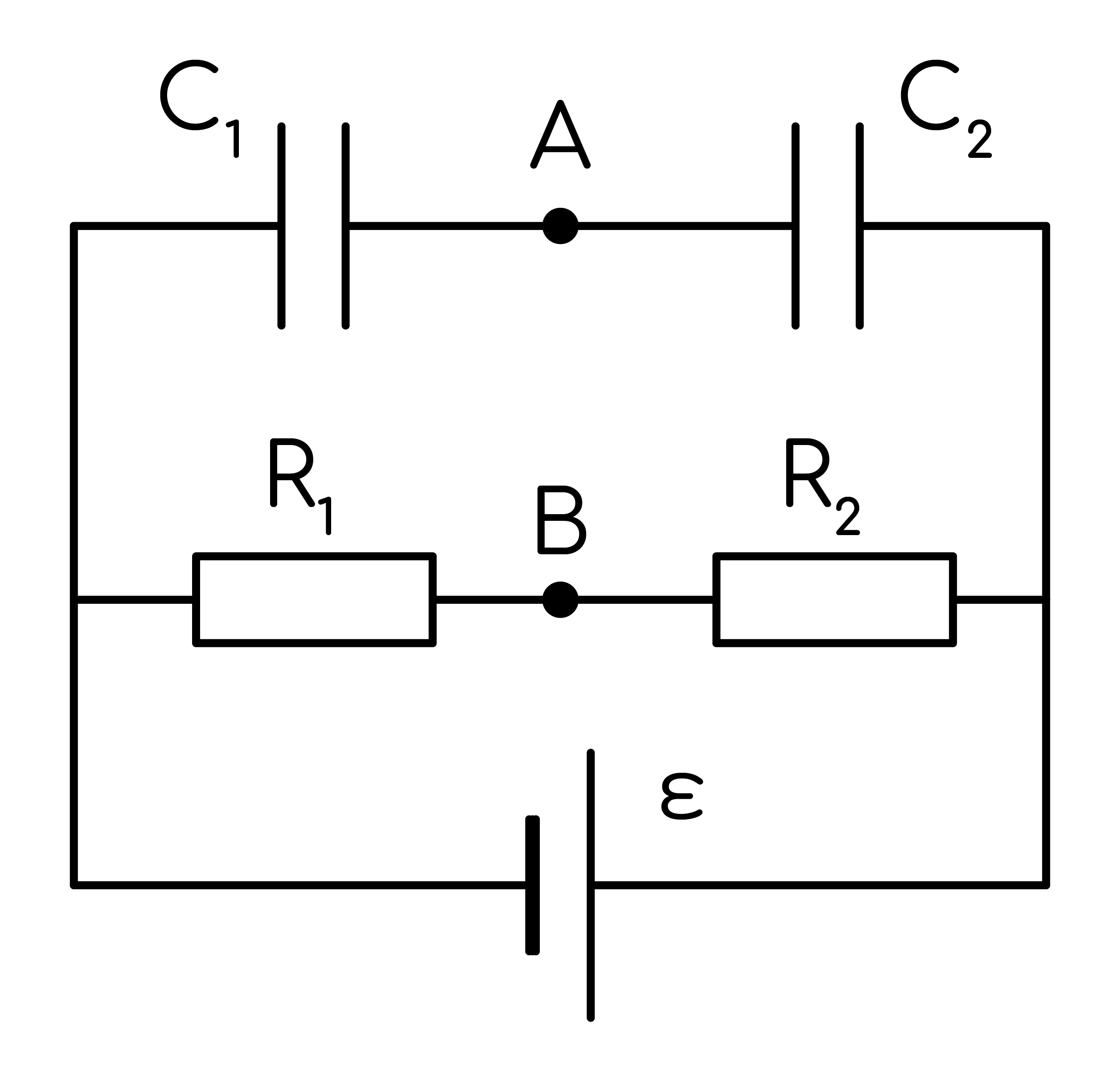 Задание №7294: Чему равна разность потенциалов точек A и B, если в ...