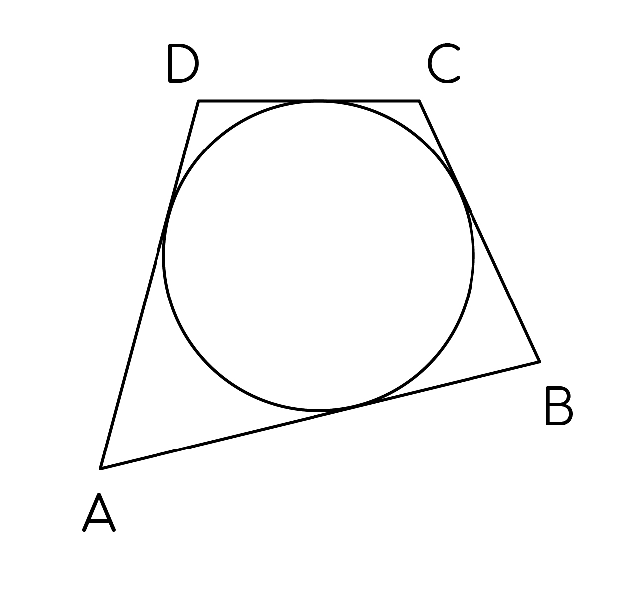 Задание №1592: В четырёхугольник ABCD вписана окружность, AB = 13, BC = 7 и  AD = 11. Найдите четвёртую сторону четырёхугольника. — NeoFamily